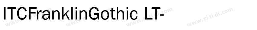 ITCFranklinGothic LT字体转换